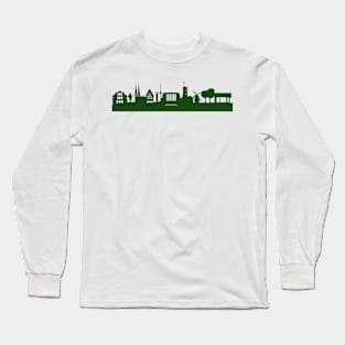 BIELEFELD skyline in forest green Long Sleeve T-Shirt